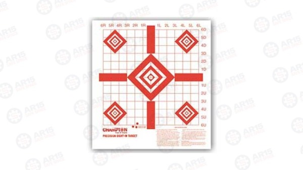 Champion Traps & Targets Rimfire Sight-In Target Target Precision 10/Pack 47388 Rimfire