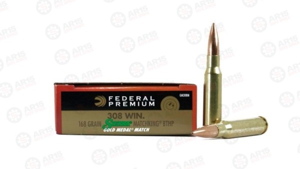 FEDERAL GOLD MEDAL 308WN 168GR BTHP Case of 200 Rounds