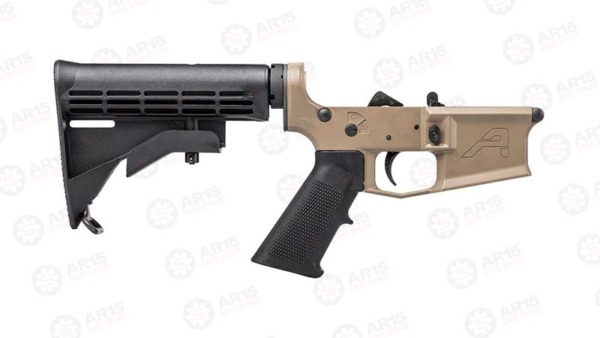 Aero M4E1 Complete Lower Receiver w/ A2 Grip and M4 Stock - FDE Cerakote