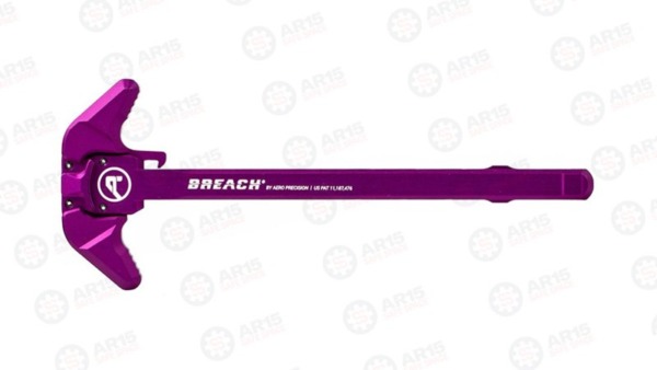 Aero AR15 BREACH® AMBI CHARGING HANDLE W/ LARGE LEVER - PURPLE ANODIZED