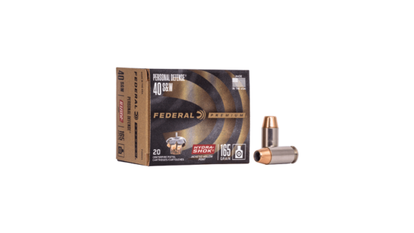 FED HYDRA-SHOK 40S&W 165GR