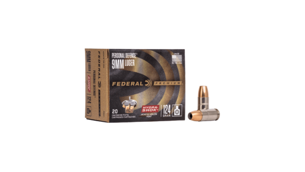 FED HYDRA-SHOK 9MM 124GR HP