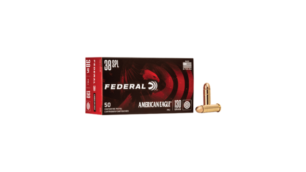 FED AM EAGLE 38SPL 130GR FMJ