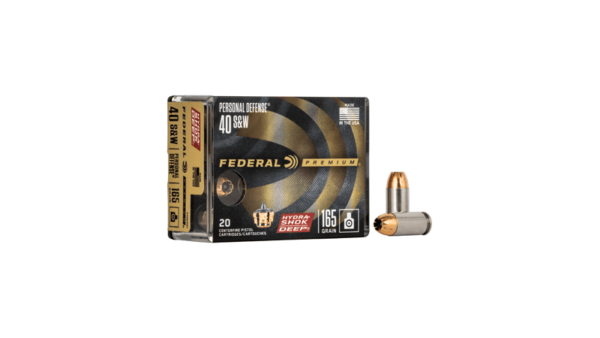 FED HYDSHK DP 40S&W 165GR JHP