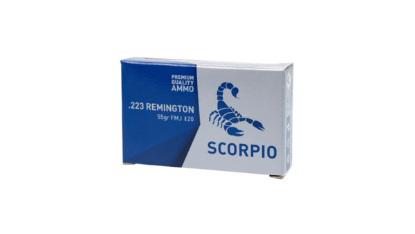 SCORPIO AMMO 223REM 55GR FMJ