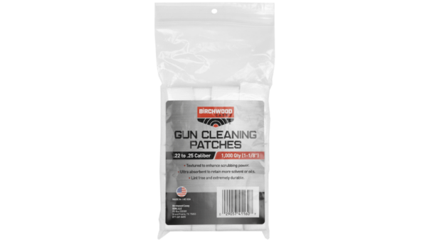 BIRCHWOOD CASEY PATCHES 1-1/8".22-.25CAL 1000PK