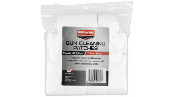 BIRCHWOOD CASEY PATCHES 1-3/4" 7MM-.38CAL 750PK
