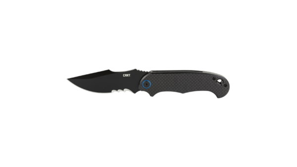 CRKT P.S.D. BLACK W/VEFF SERRA 3.63"