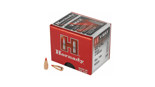 Hornady V-MAX 22 CAL .224 40GR 100CT