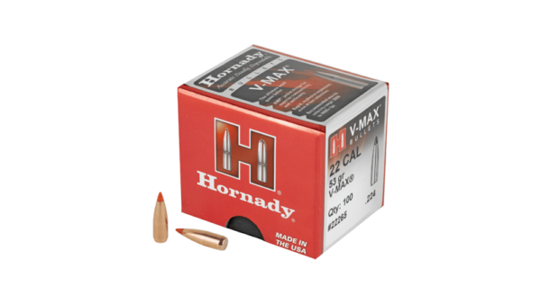 Hornady V-MAX 22 CAL .224 53GR 100CT