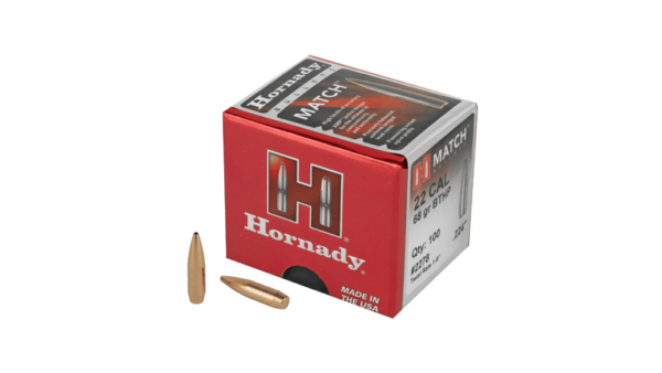 Hornady MATCH 22CAL .224 68GR 100CT