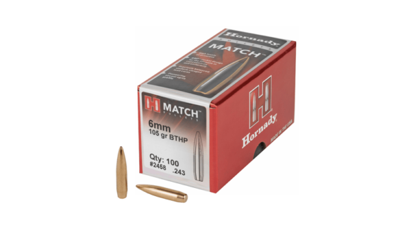 Hornady MATCH 6MM .243 105GR 100CT