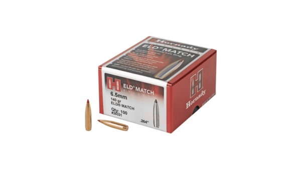 Hornady ELD-M 6.5MM .264 140GR 100CT