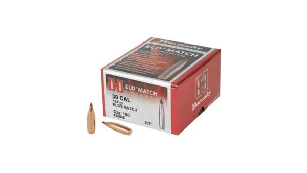 Hornady ELD-M 30CAL .308 168GR 100CT