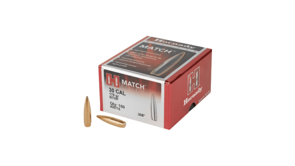 Hornady MATCH 30CAL .308 178GR 100CT