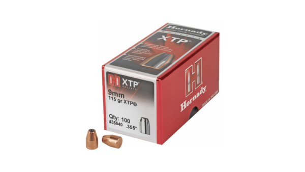 Hornady XTP 9MM .355 115GR 100CT