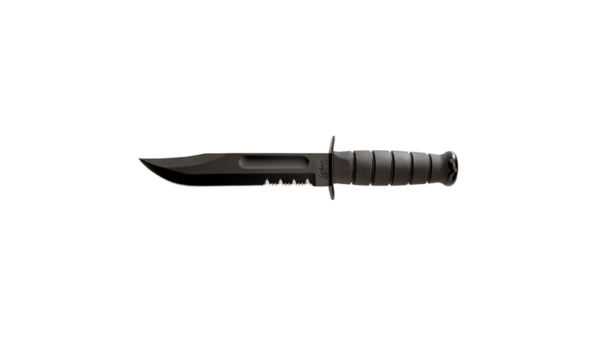 KBAR FIGHTING KNF 7" W/SHTH BLK SER