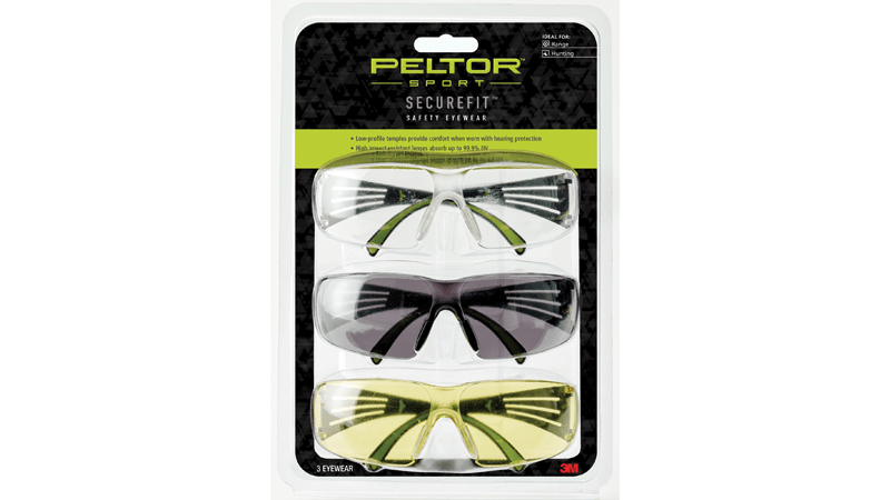 PELTOR SECUREFIT 400 EYE PROT 3-PACK