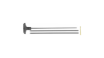 HOPPES 3PC RIFLE ROD .17  .204 CAL