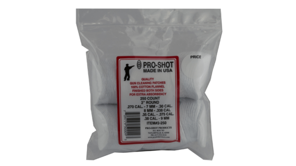 PRO-SHOT PATCH 270-38 CAL 2" 250PK