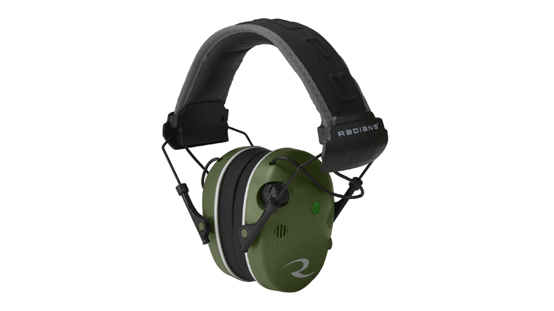 RADIANS R3400 ELEC MUFF GRN/BLK