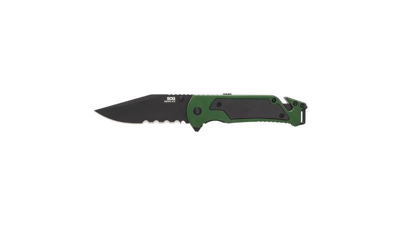 SOG ESCAPE ATK 2.0 3.4" BLK/GRN