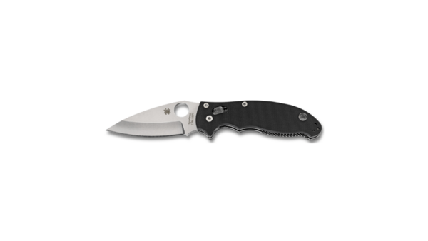 SPYDERCO MANIX 2 BLACK G10 PLAINEDGE