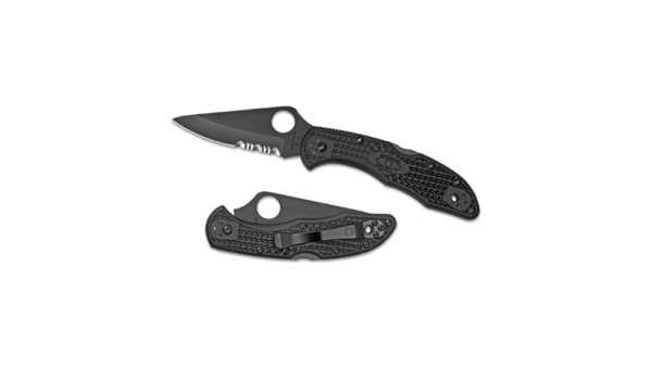 SPYDERCO DELICA4 COMBO BLADE BLK