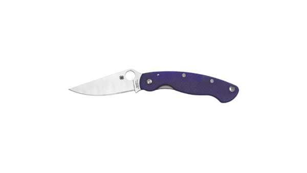 SPYDERCO MILITARY MODEL G-10 BLUE