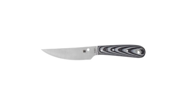 SPYDERCO BOW RIVER G-10 BLK/WHITE