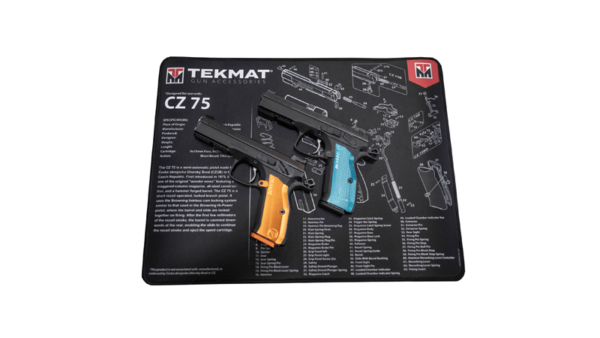 TEKMAT PISTOL MAT FOR CZ-75 BLK