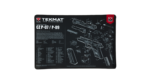 TEKMAT PISTOL MAT FOR CZ P07/P09 BLK