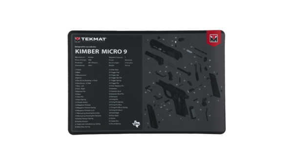 TEKMAT PISTOL MAT FOR KIMBER MICRO 9