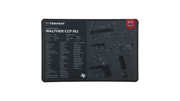 TEKMAT PISTOL MAT FOR WALTHER CCP M2