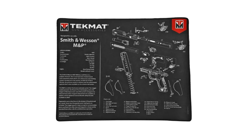 TEKMAT ULTRA PISTOL MAT S&W M&P BLK