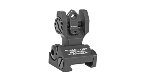 TROY FLDNG REAR DI-OPTC SGHT TRIT BK