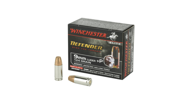 WIN DEFENDER 9MM+P 124GR JHP