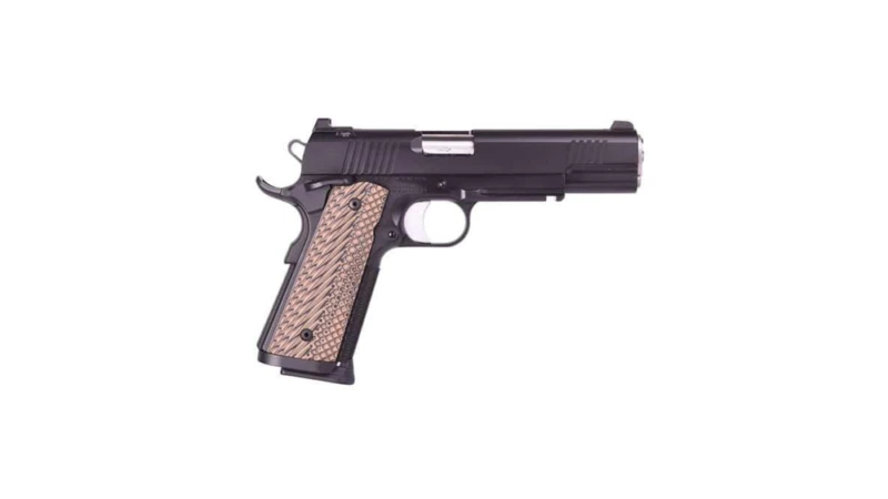CZ USA Dan Wesson Specialist Handgun 45 ACP 8rd Magazine 5" Barrel Black with Brown Grip Night Sights