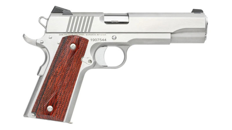 01889_1 Dan Wesson 1911 Razorback Handgun 10mm Auto 8rd Magazine 5" Barrel Stainless