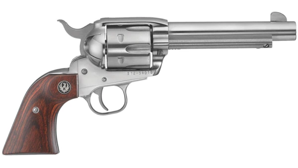 RUGER VAQUERO STAINLESS 357 MAG SA REVOLVER 5.5 BBL Gloss STS