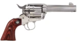 RUGER VAQUERO STAINLESS 357 MAG SA REVOLVER 4.62 BBL Gloss STS