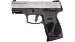 Taurus G2C Handgun 9mm Luger 12rd Magazine 3.2" Barrel Stainless Steel Slide/Black Frame