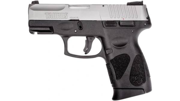Taurus G2C Handgun 9mm Luger 12rd Magazine 3.2" Barrel Stainless Steel Slide/Black Frame