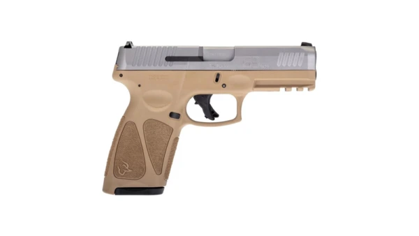 Taurus G3 Full Size Handgun 9mm Luger 17/rd 4" Barrel Stainless Steel and Tan with Steel Sights