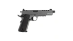 SDS Tisas 1911 Night Stalker SF 10 Handgun 10mm 8rd Magazine 5" Threaded Barrel Cerakote Grey with Black Grips