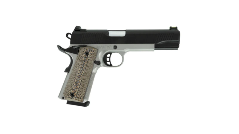 SDS Imports Tisas 1911 D10 FO Handgun 10mm 8rd Magazines (2) 5" Barrel Black Slide with Stainless Steel Frame