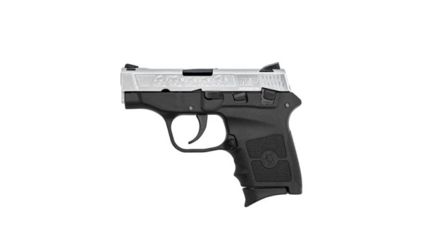 Smith & Wesson M&P Bodyguard 380 Engraved Handgun 380 ACP 6rd Magazines (2) 2.75" Barrel Silver Slide with Black Frame