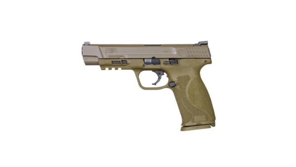Smith & Wesson M&P 9 M2.0 Handgun 9mm 17/rd 5" Barrel FDE No Thumb Safety