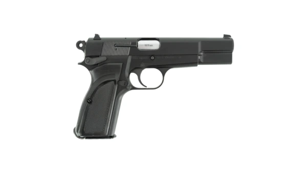 SDS Imports Inglis L9A1 Hi-Power Handgun 9mm Luger 15rd Magazines(2) 4.7'' Barrel Black Chromate Finish