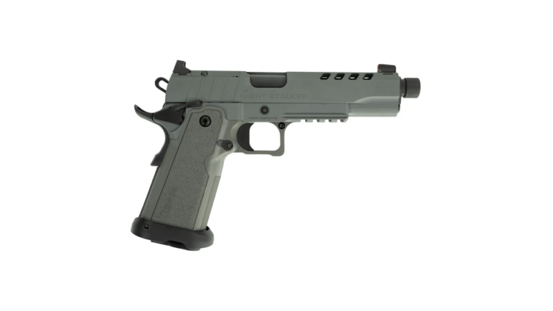 SDS Imports Tisas 1911 Night Stalker SF DS9 Handgun 9mm Luger 17rd Magazines (2) 5" Threaded Barrel Grey Optic Ready